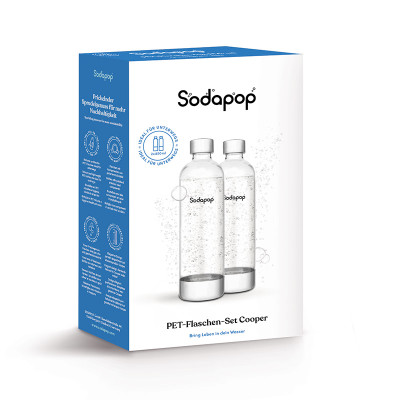 SODAPOP Комплект PET бутилки Cooper 2x850мл. 