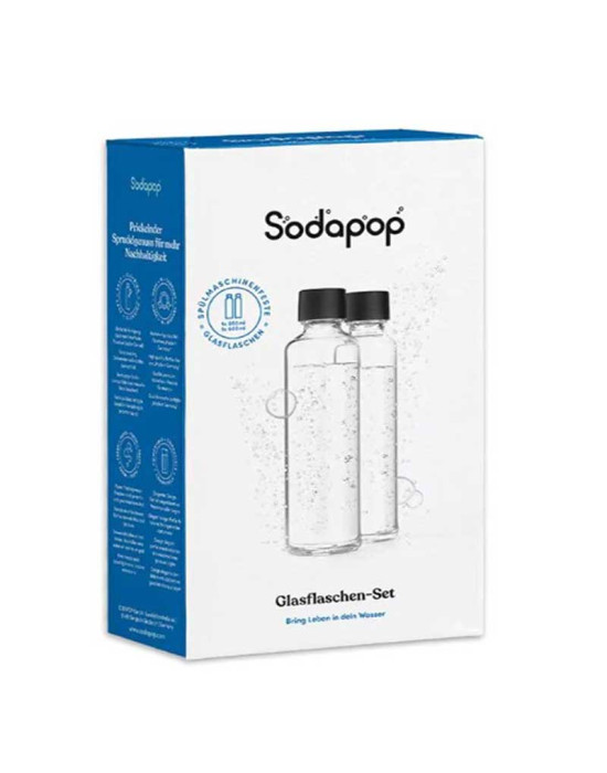 Sodapop Комплект стъклени бутилки LOGAN 2 броя (600мл + 850мл)
