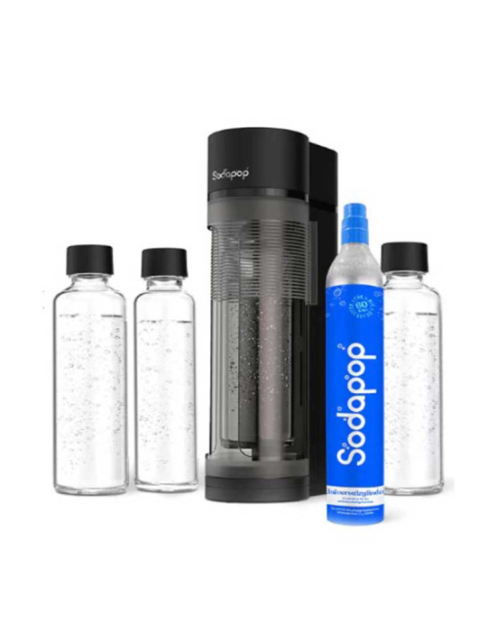 Sodapop Машина за сода LOGAN + 3 стъклени бутилки (2x850мл и 1x 600мл)