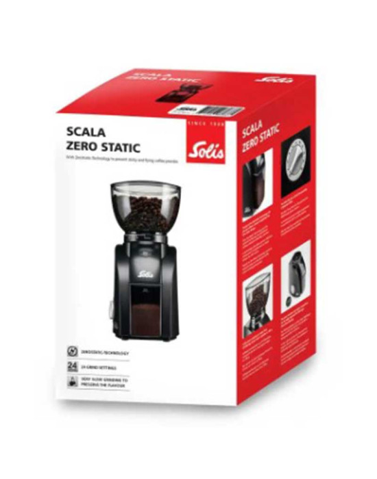 SOLIS Кафе мелница Scala Zero Static Grinder Black